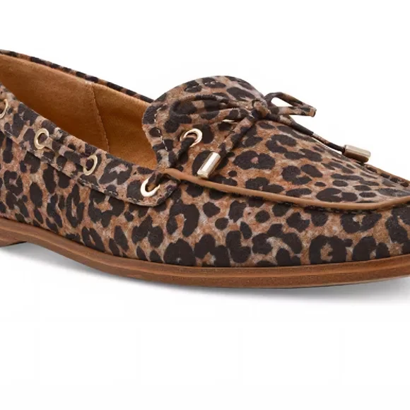 Dolce Vita Animal Print Loafers with Bow - Picture 3 of 8